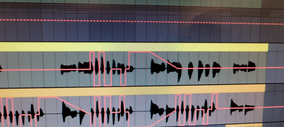 A close up of wav tracks in Ableton Live
