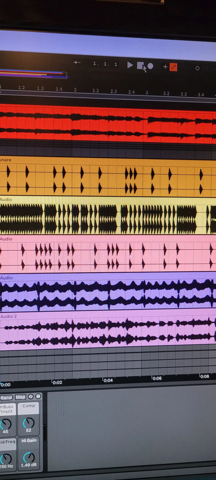 Wav tracks in ableton
