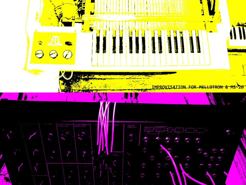 Album cover for Improvisation For Mellotron & MS-20