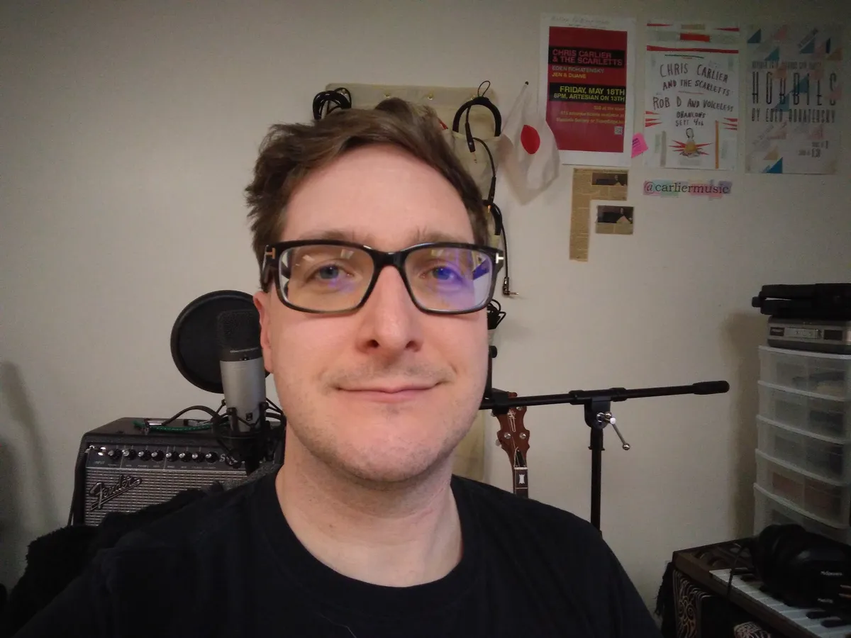 A person posing for a selfie