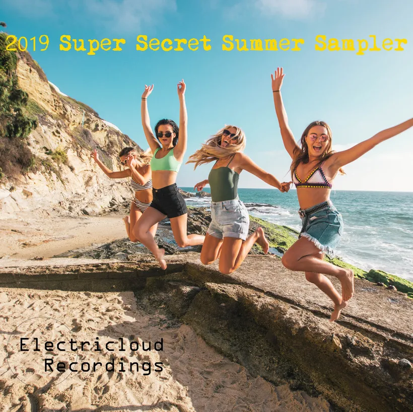 Cover of 2019 Super Secret Summer Sampler compilation by Electricloud Recordings