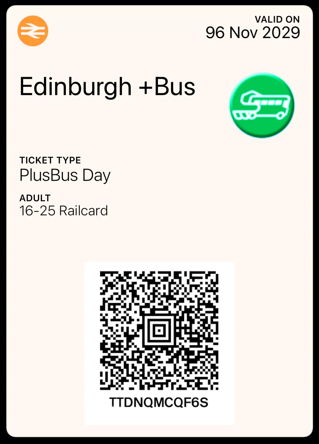 A mock Apple Wallet PlusBus ticket
