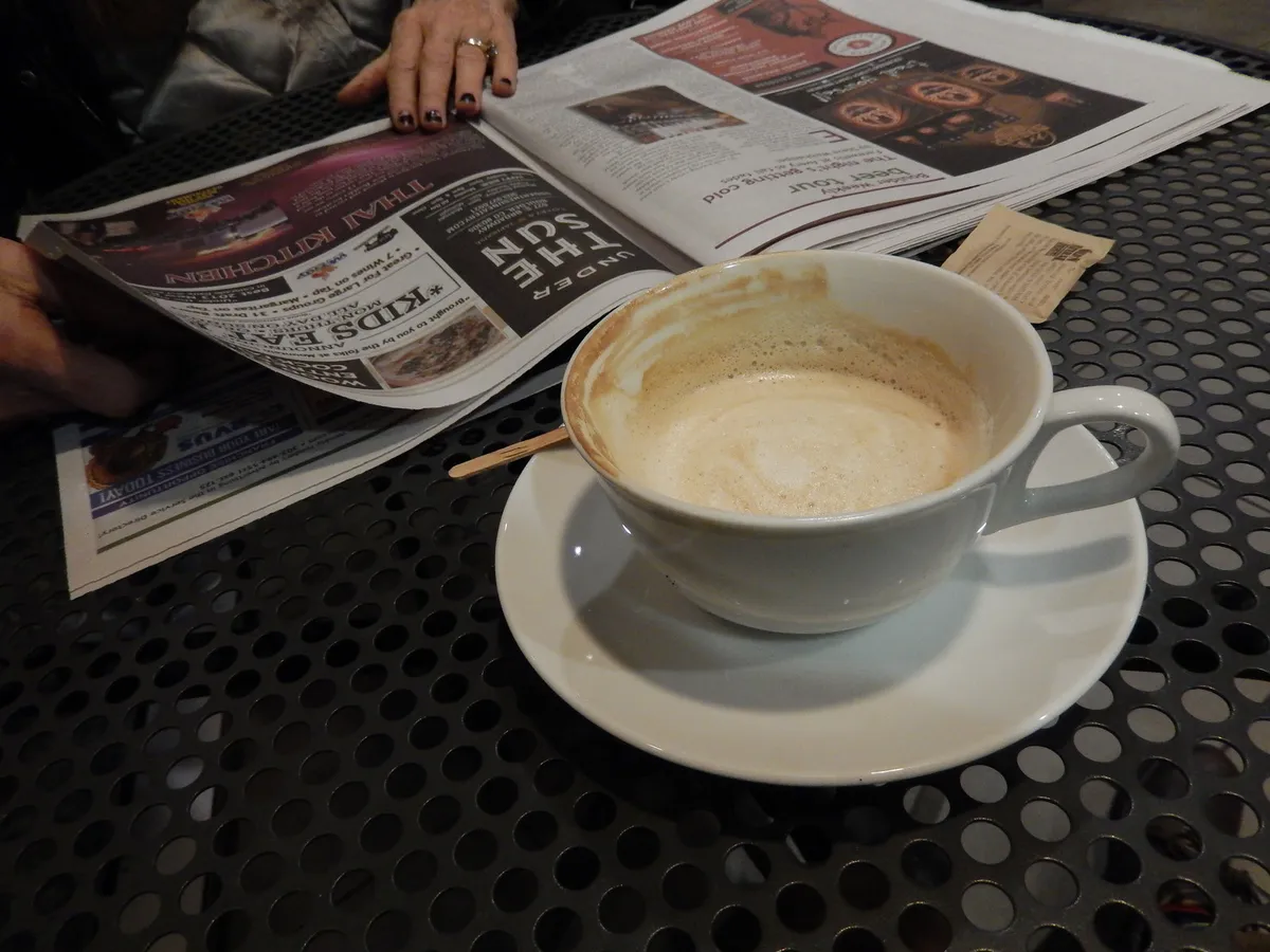 latte and coffee photo