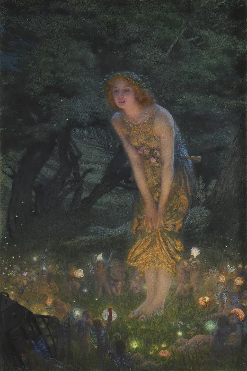 Midsummer_Eve_-Edward_Robert_Hughes(1908)