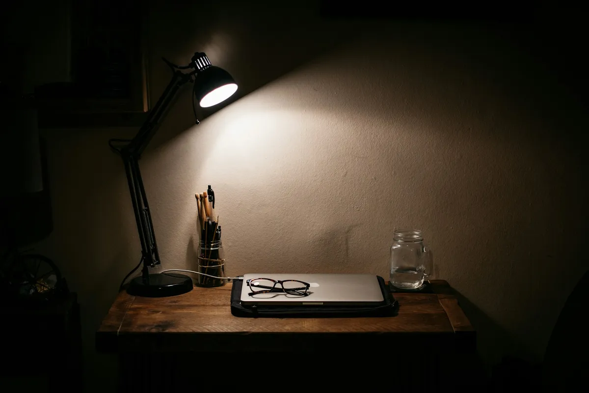 Black Desk Lamp Photo