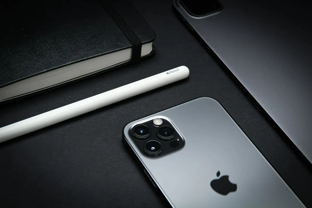 Silver iPad and Pen