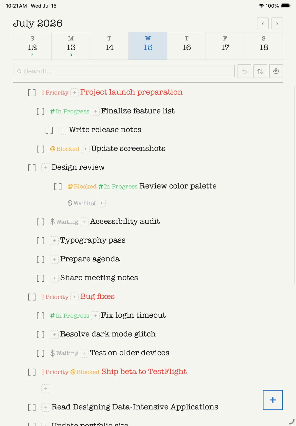 Light theme