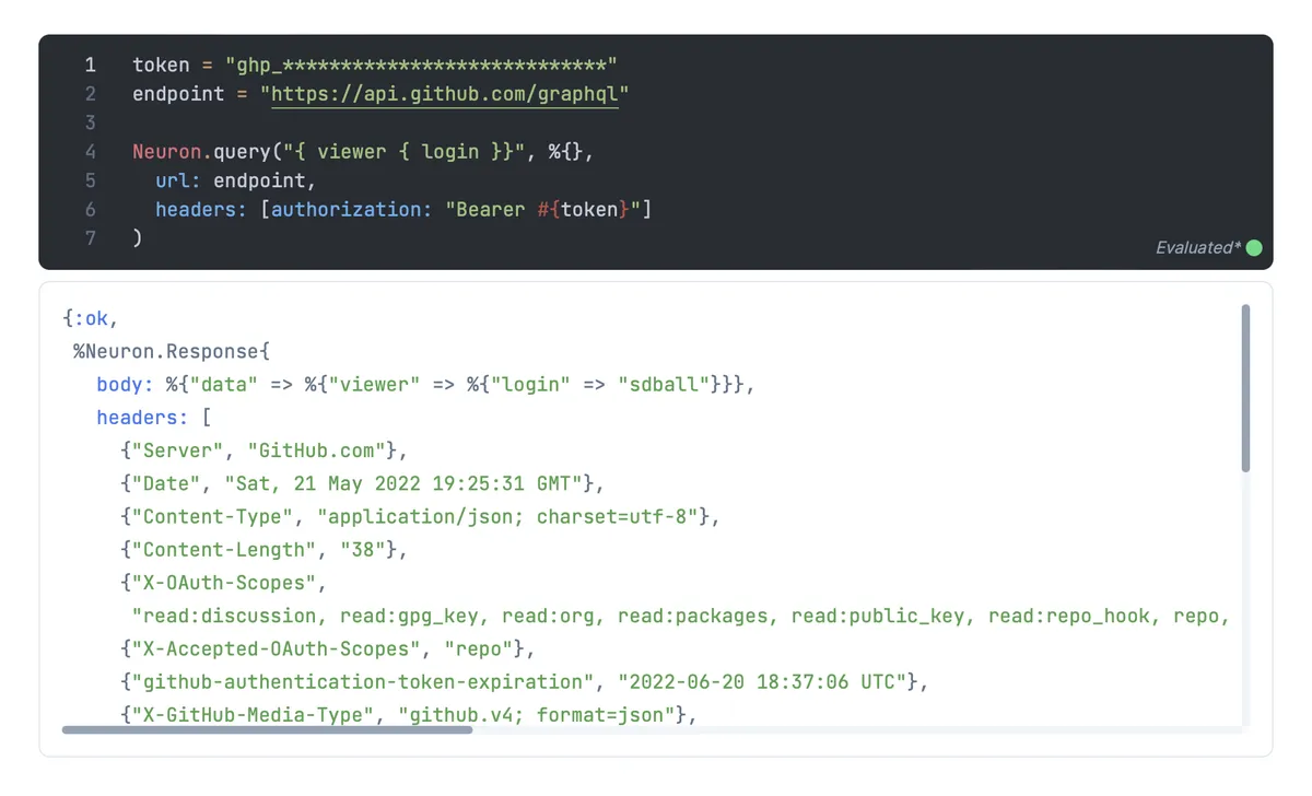 Successfully queried GitHub GraphQL