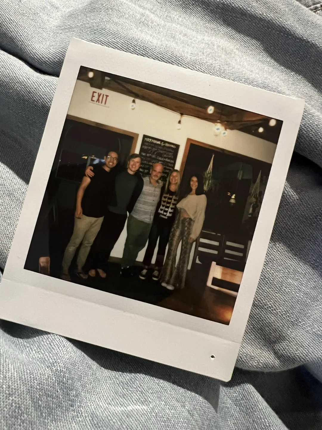 The band Streetlight Cadence with the owners of the Lake Hound in Grand Bend