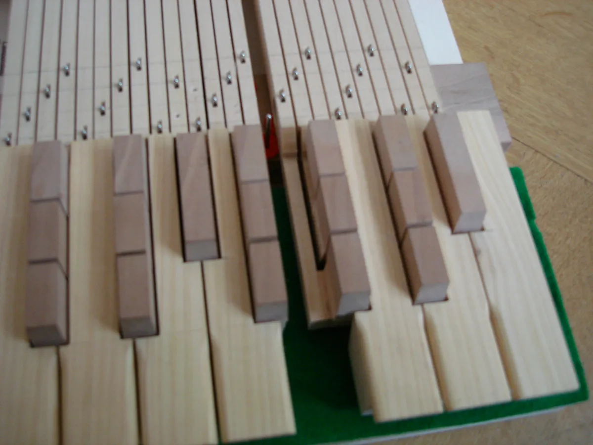 Prototype model of the keyboard
