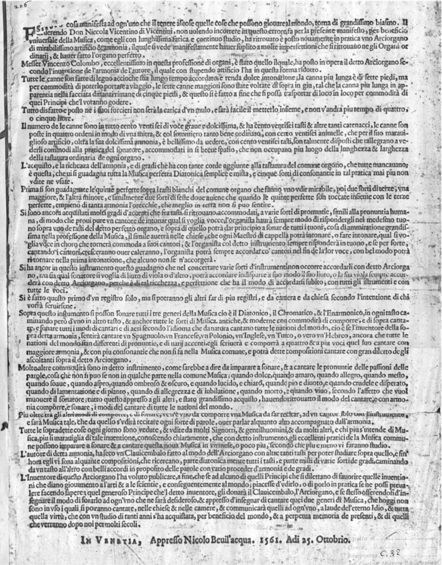 Flugblatt von 1561