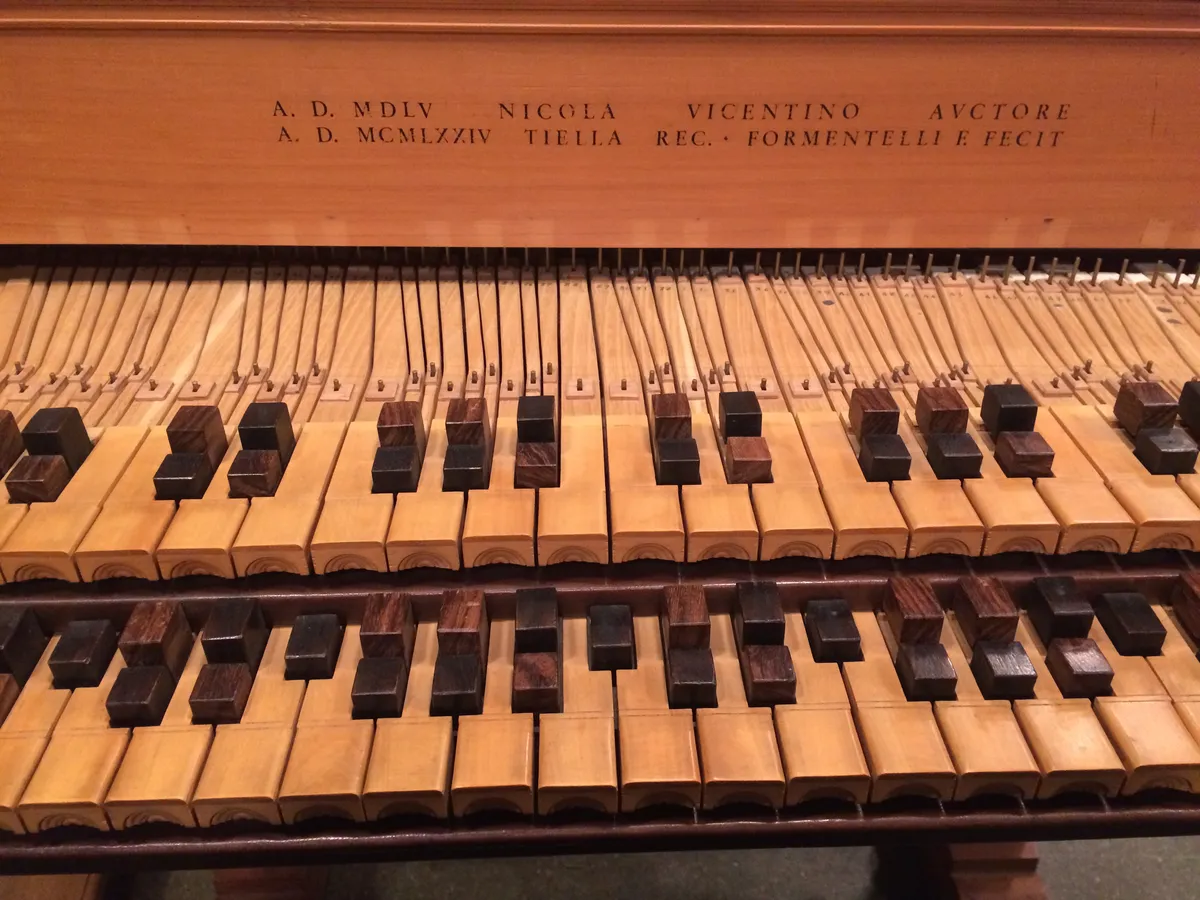 Detail of the keyboard construction