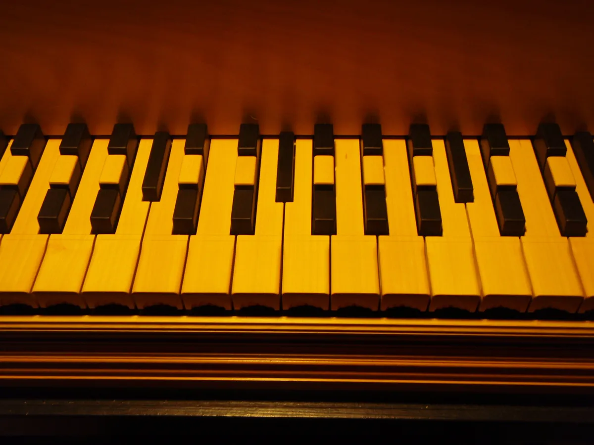 Keyboard of the Cimbalo Cromatico