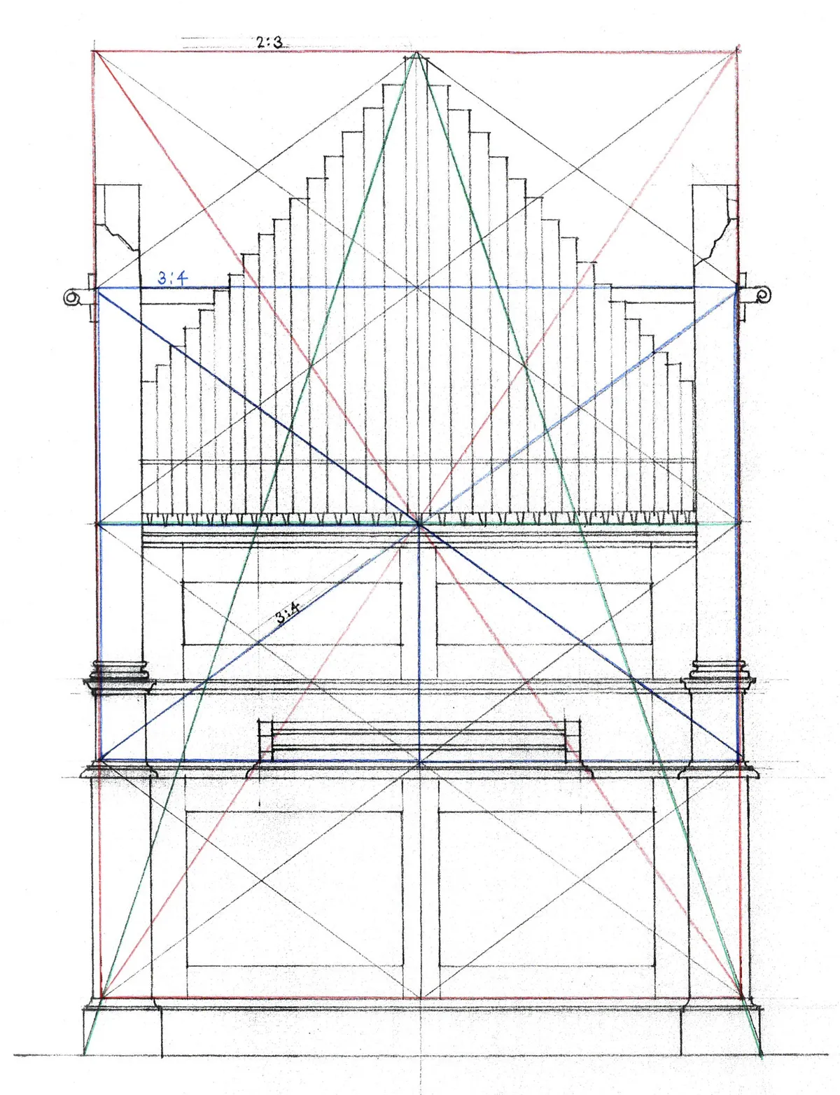 Gehäuseplan. Darstellung: Robert Bamert
