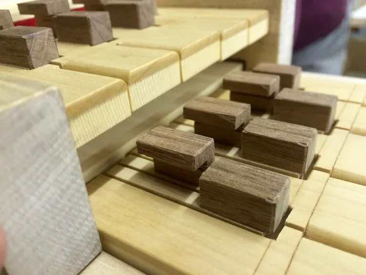 Detail des Klaviaturprototyps