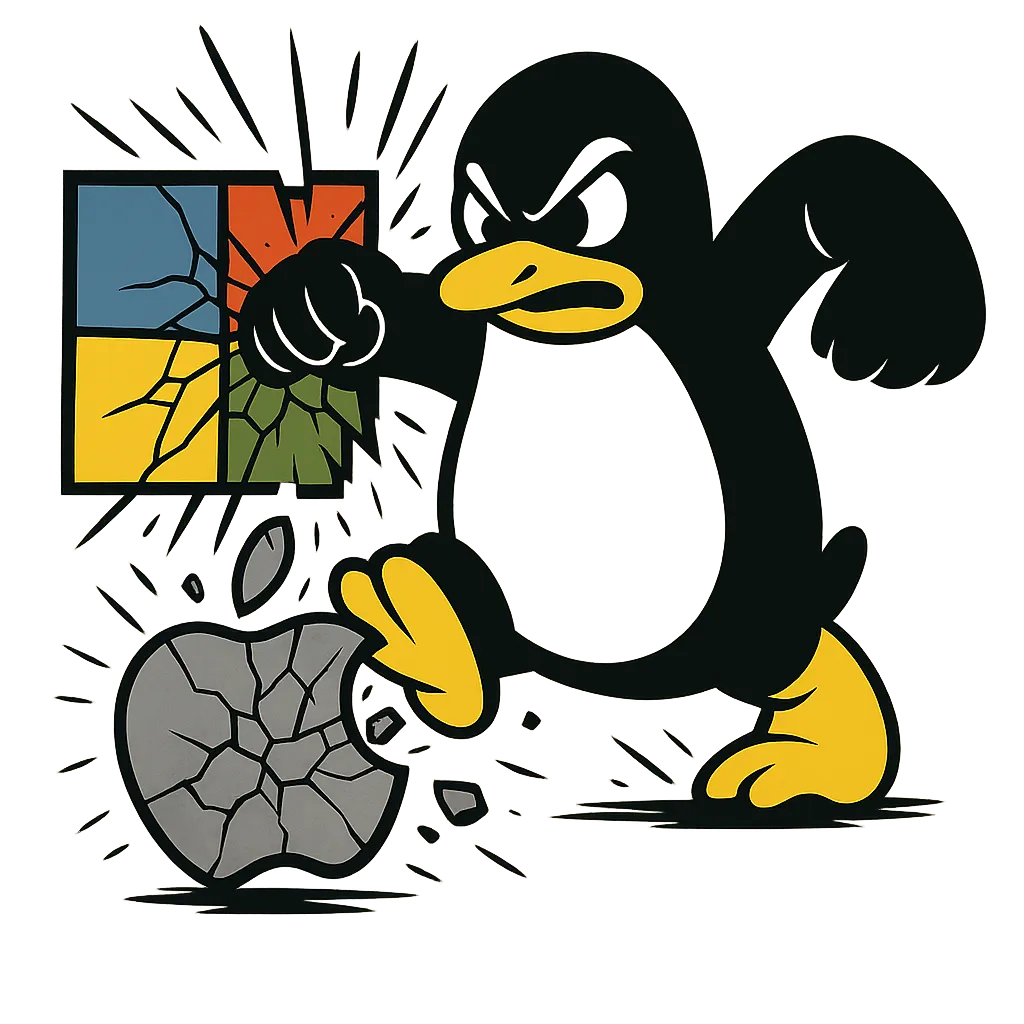 20250531_0242_Penguin Power Icons Clash_remix_01jwjmmshtfm1b1ktc4fjqwzdd
