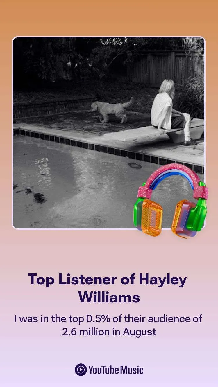 top listener of Hayley Williams in August 2025