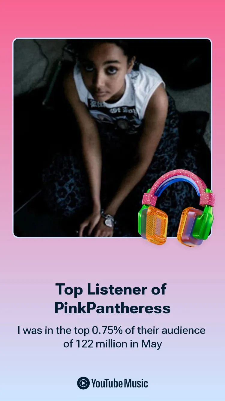 top listener of PinkPantheress in May 2026