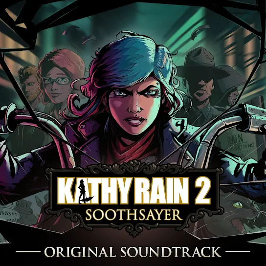 album cover for the Kathy Rain 2 soundtrack by Daniel Kobylarz