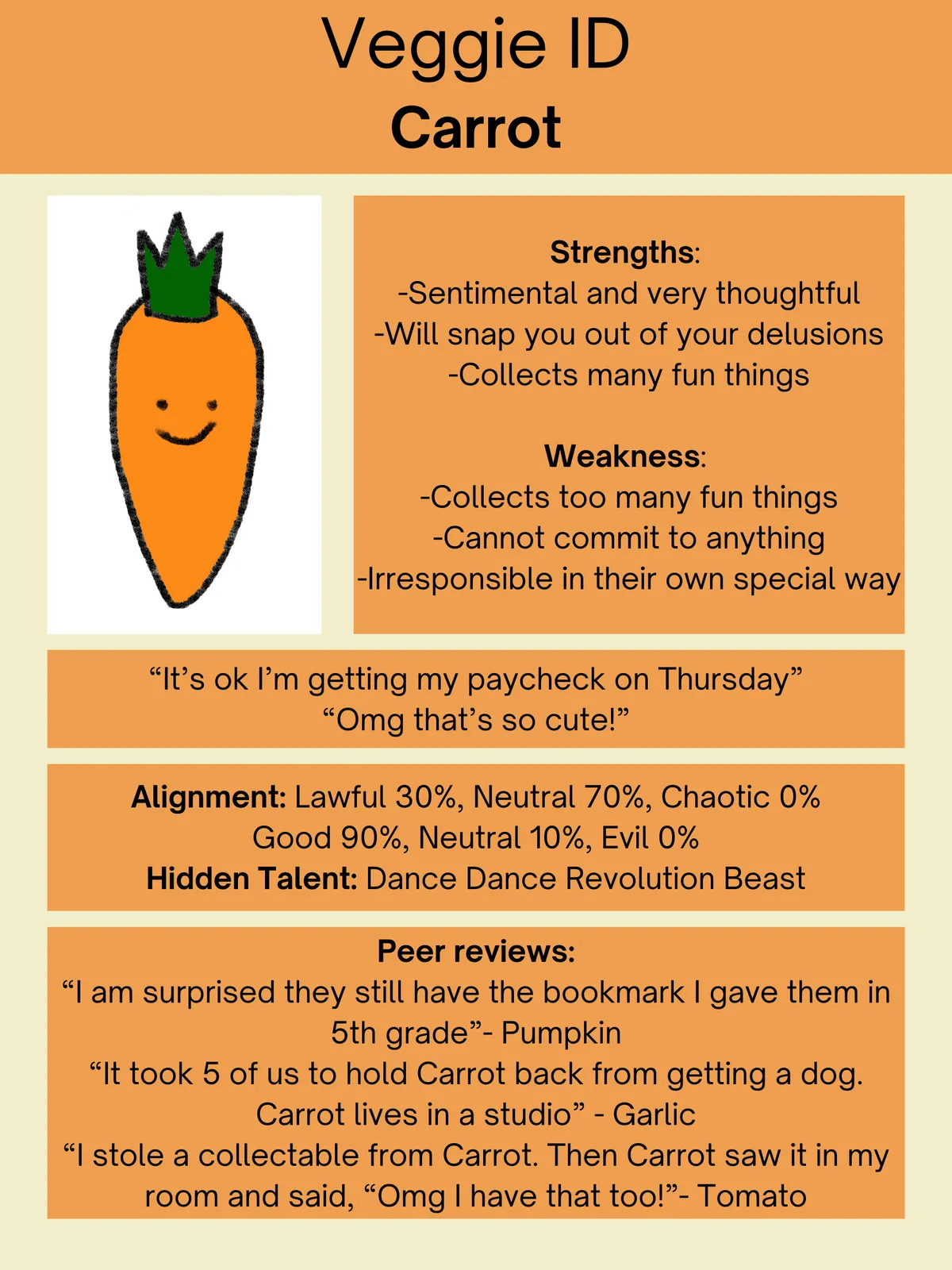 I'm a carrot!