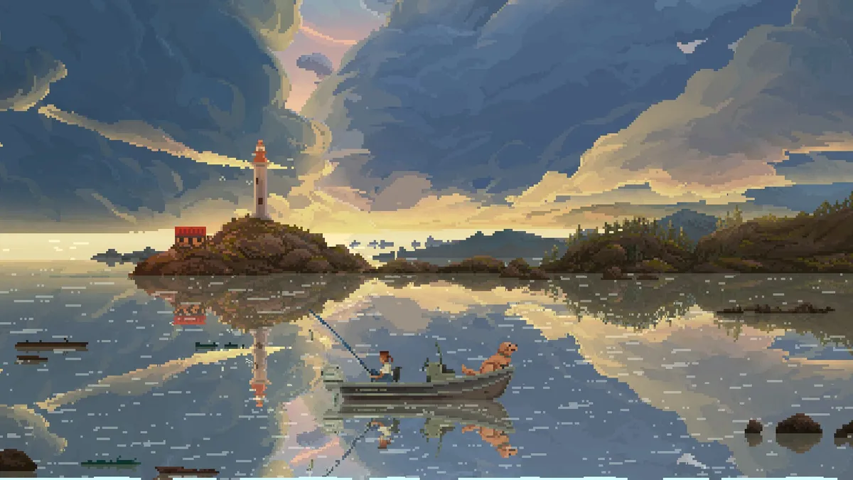 screenshot of an icy ocean from Cast n Chill