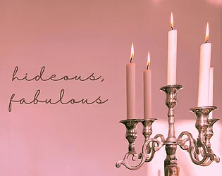 title image with a pink candelabra