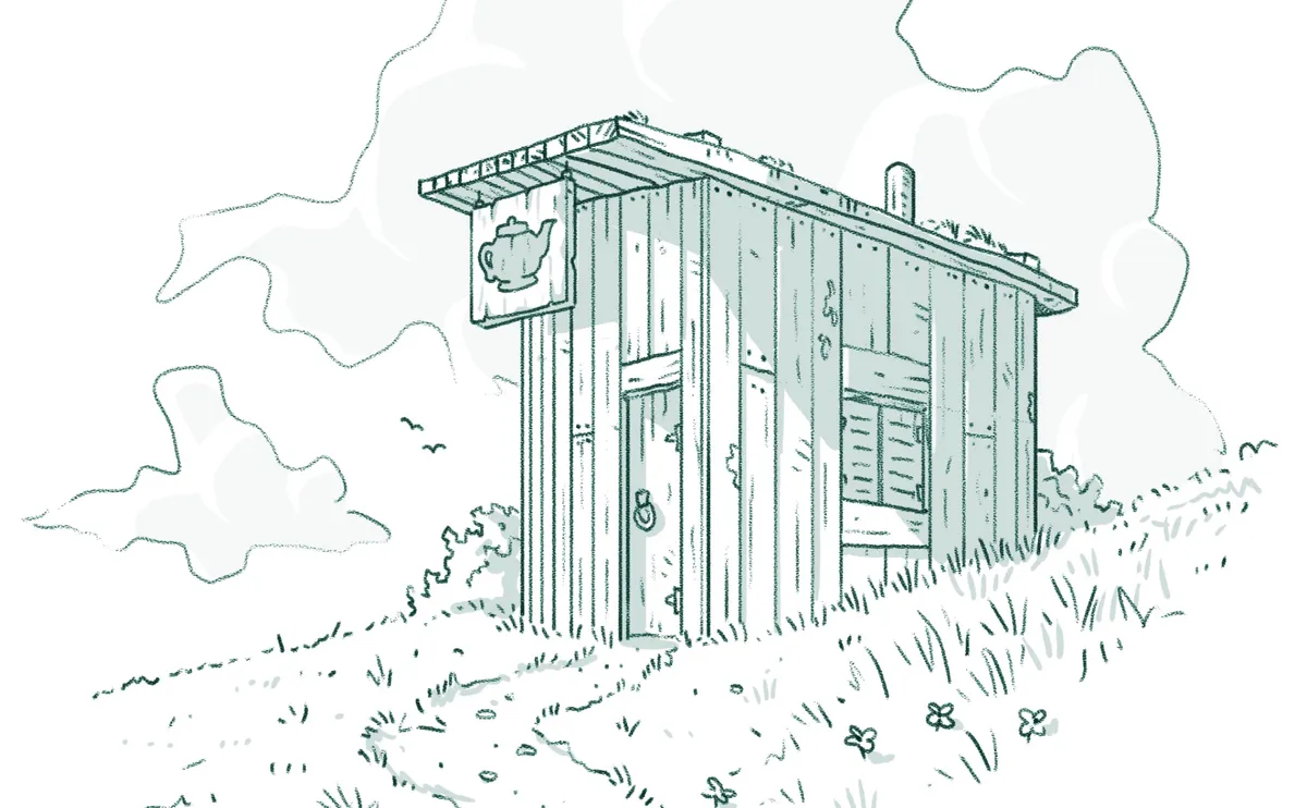 tea shop illustration