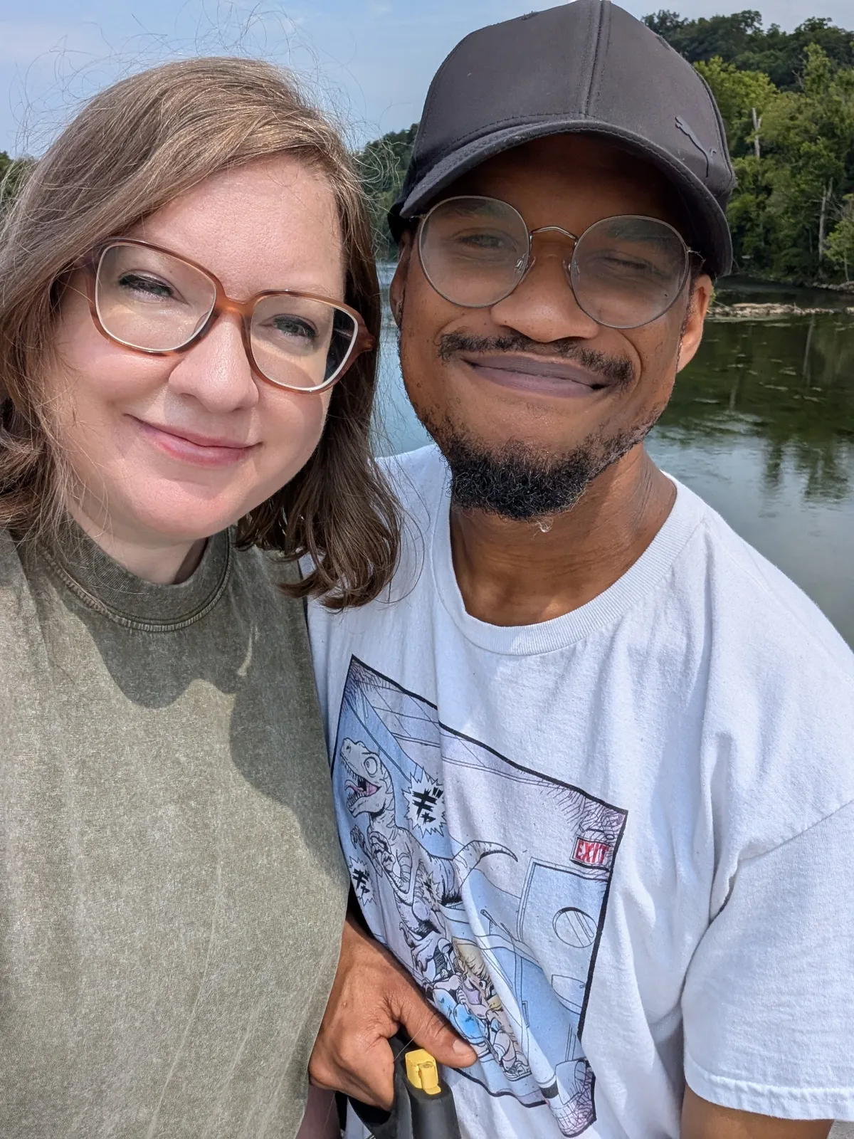 a selfie of Danny and me