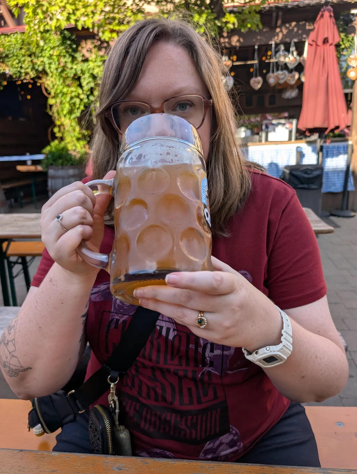 me drinking
