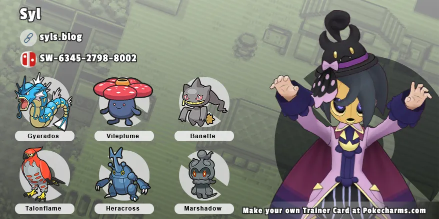 a Pokemon trainer card