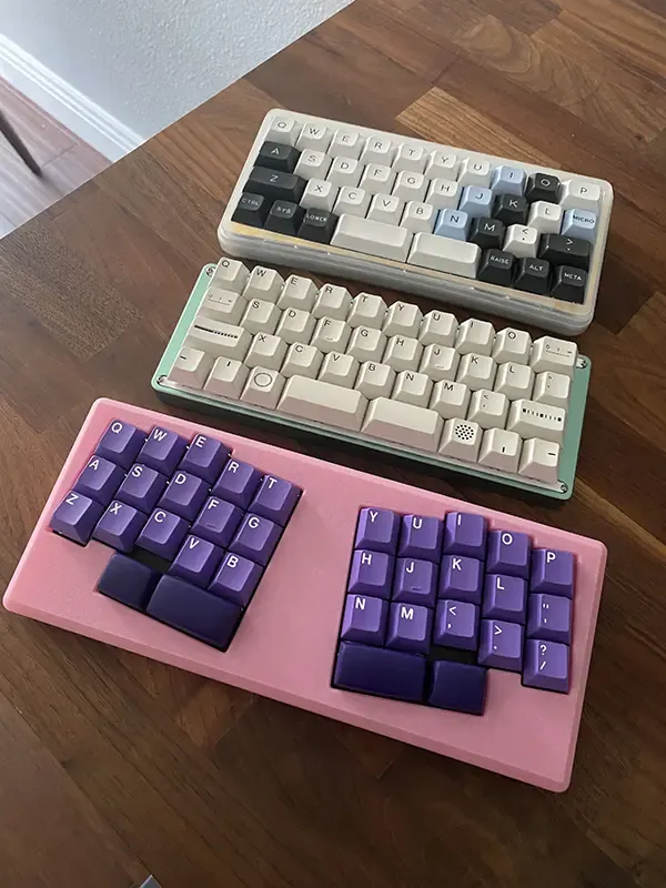 Three small keyboards