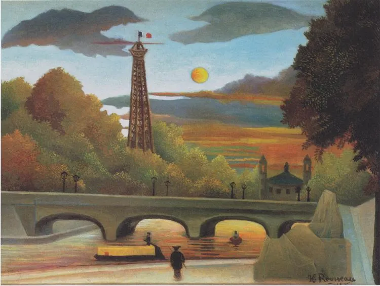 seine-and-eiffel-tower-in-the-sunset-1910
