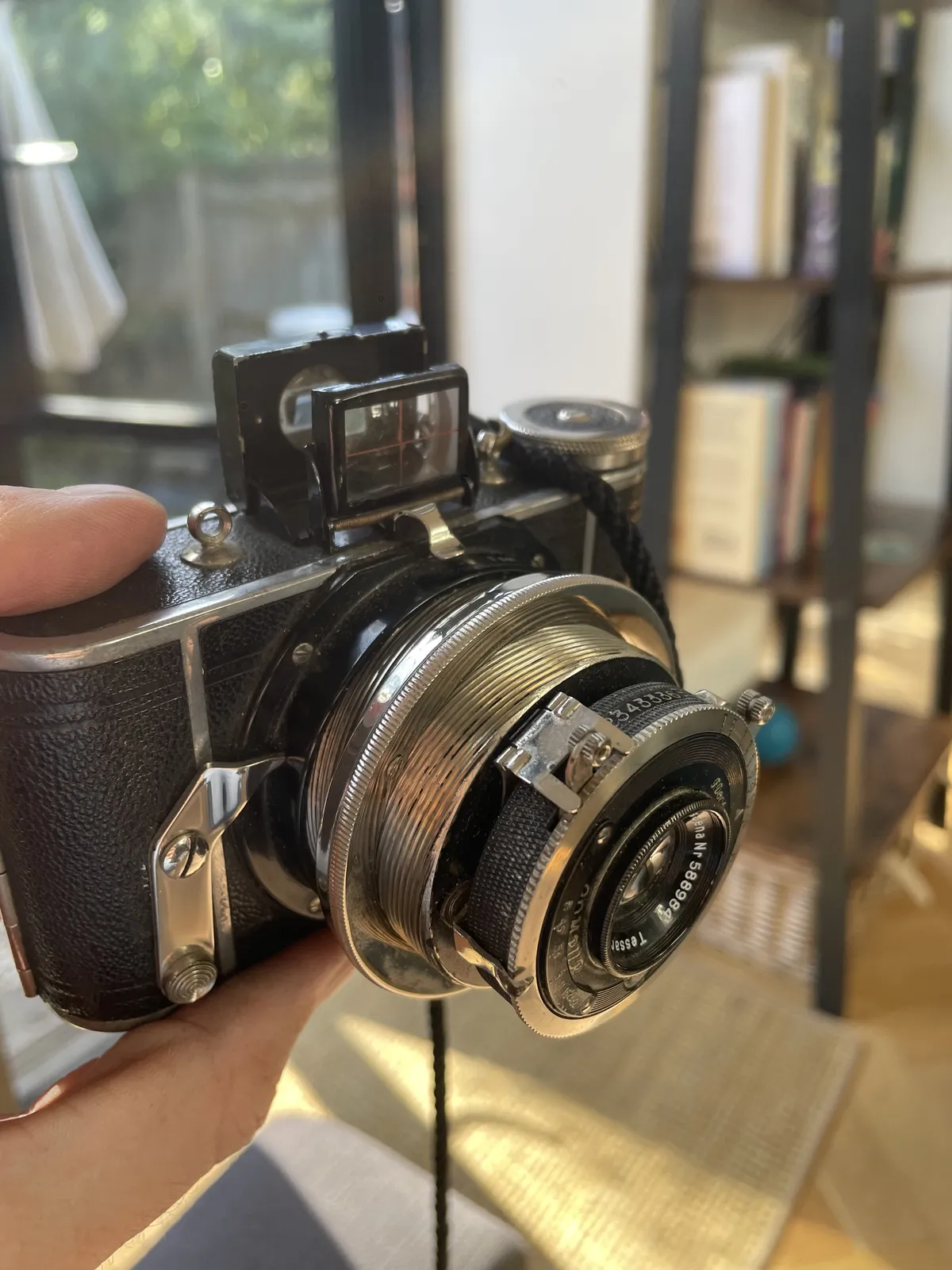 Ihagee Parvola with helical barrel extended