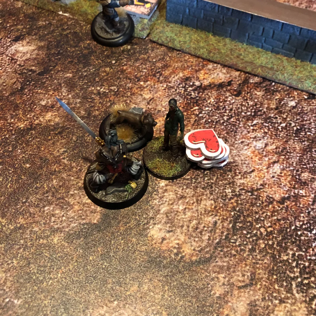 The hound and his greatsword wielding friend make swift work of a zombie