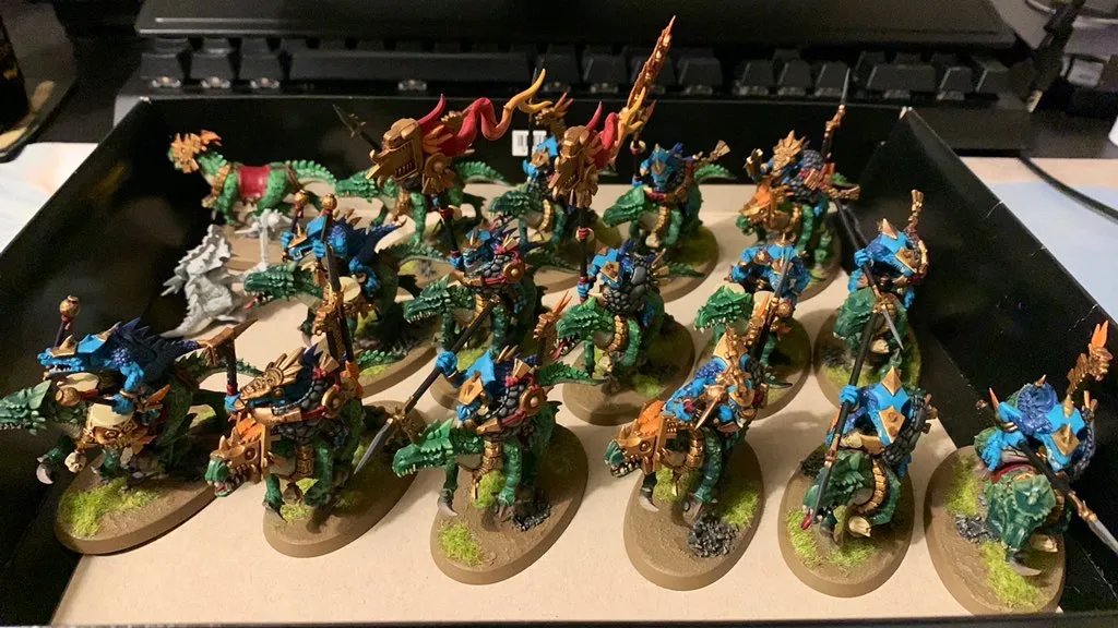 Seraphon on the painting table