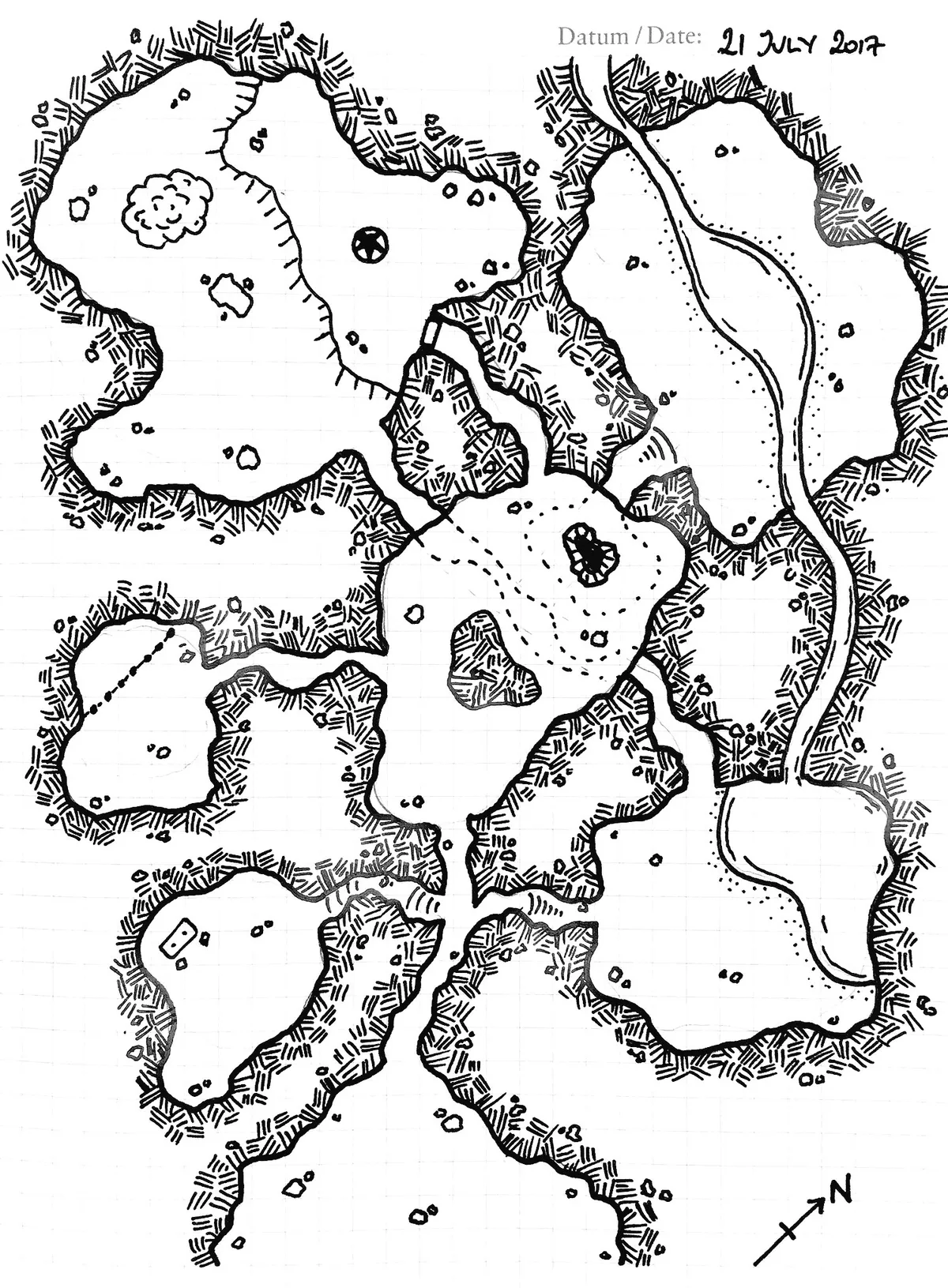 One of my first dungeon drawings