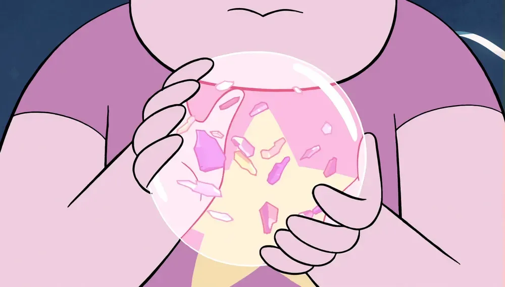 Bubbled up gem shards