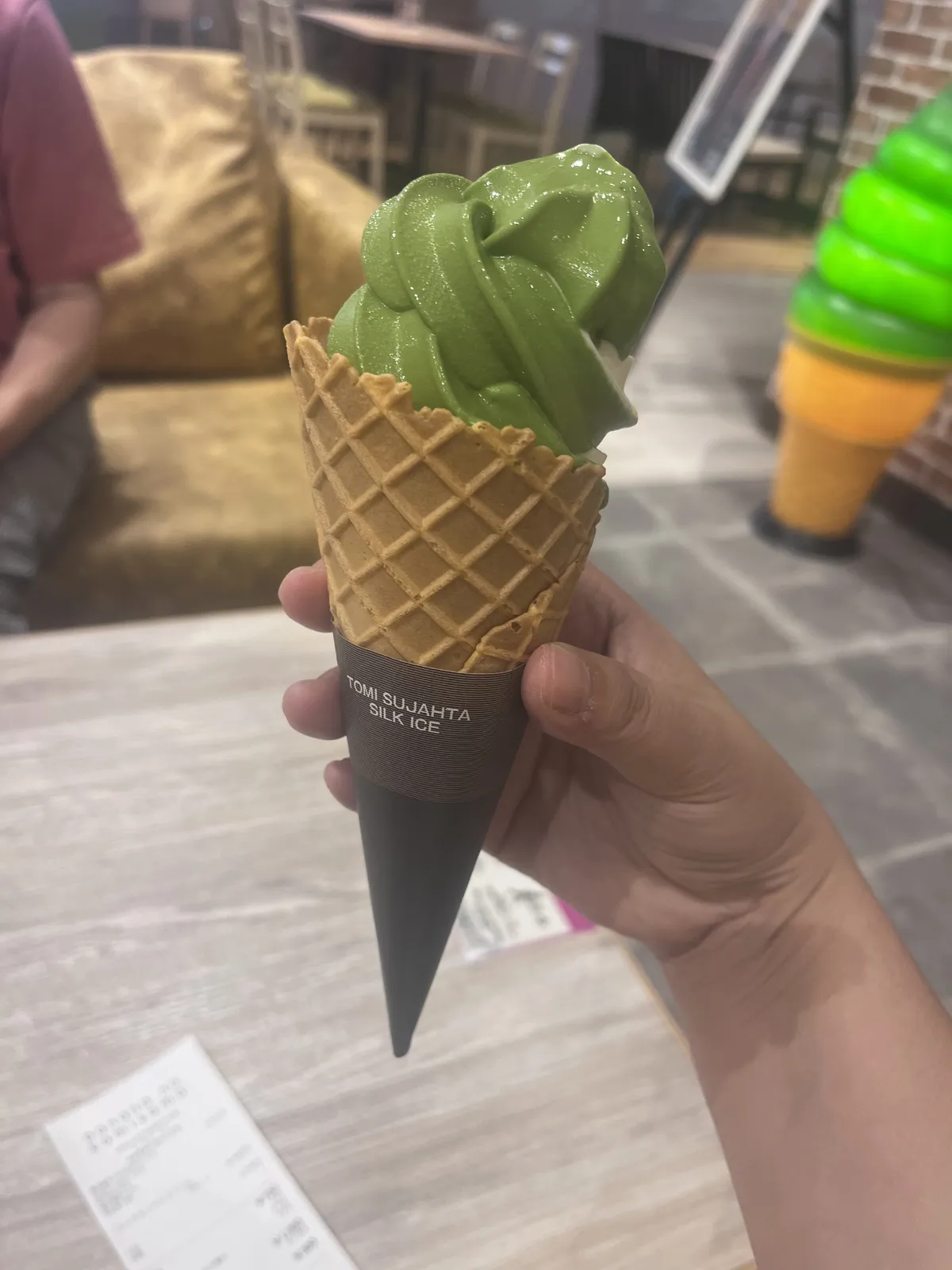 Banana matcha soft serve (Japan’s soft serve game is really second to none)