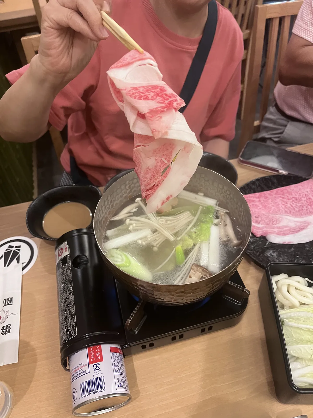 Shabu-shabu and sukiyaki for dinner