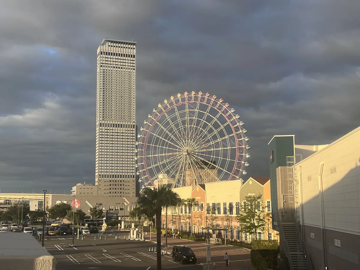 View of the hotel returning back