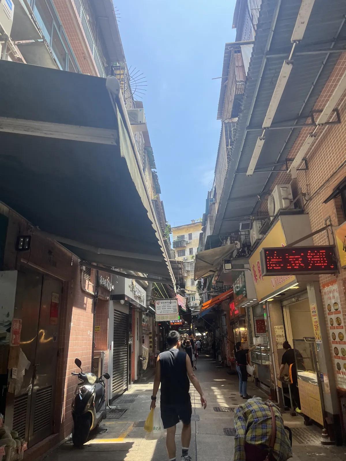 Narrow market street