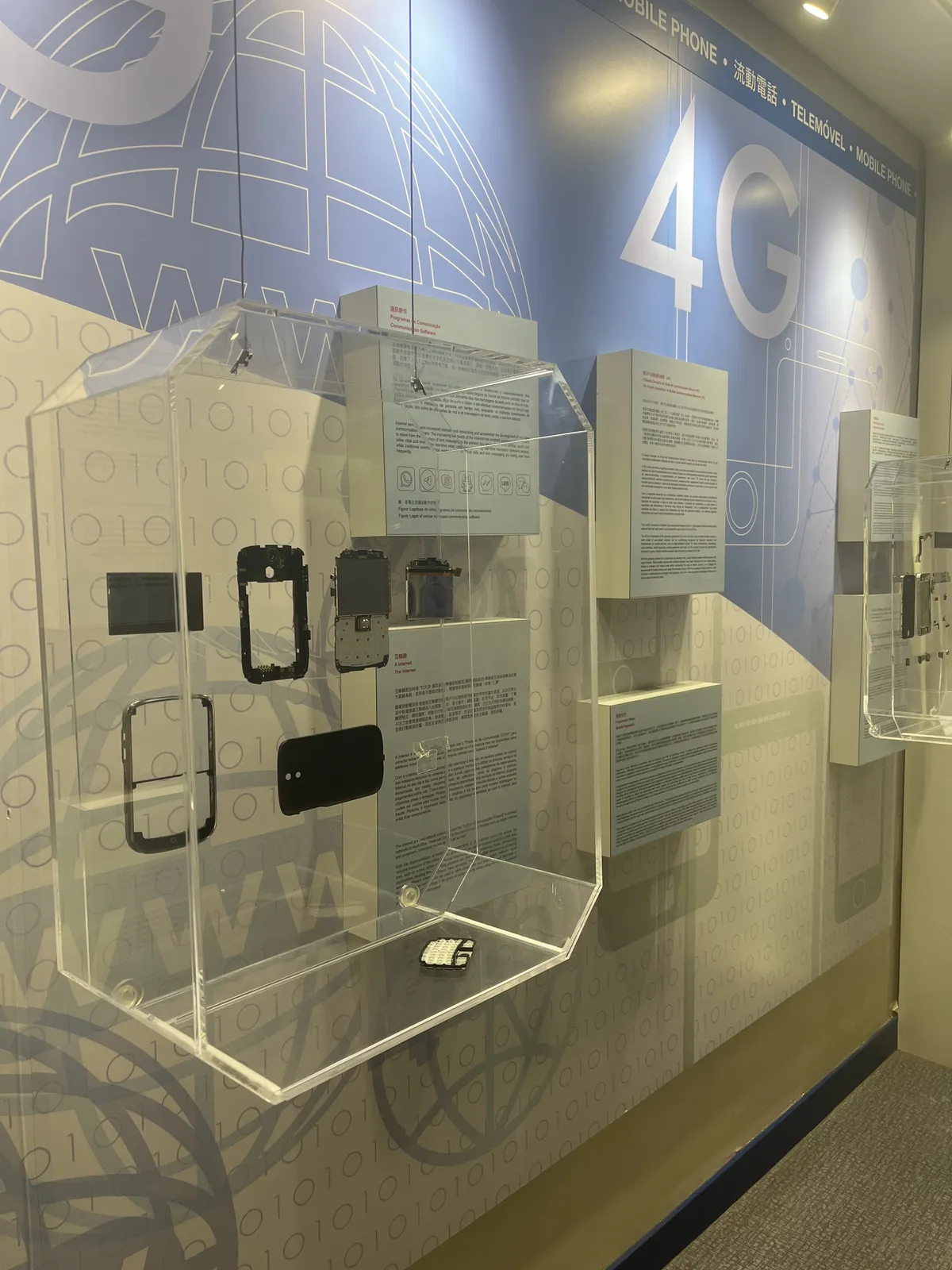 Display of phones and their skeletons over time