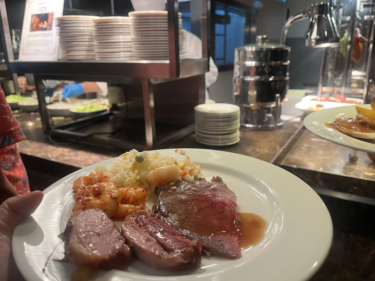 my plate as I’m waiting for Peking Duck