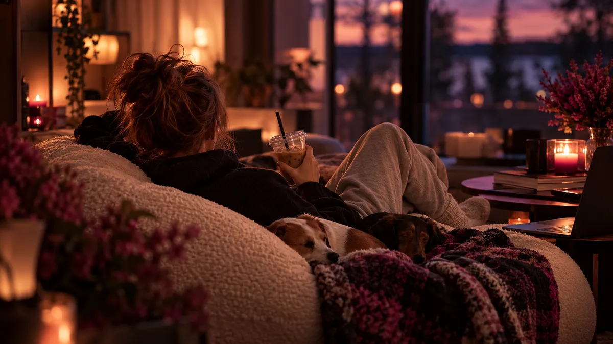 Cozy Hygge Evening by the Window