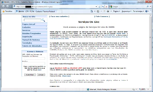 Página de phishing do IBAMA: roubar credenciais e cortar madeiras na floresta