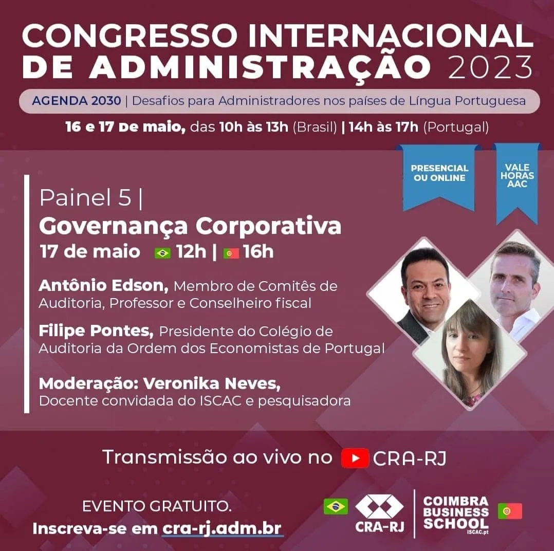 Congresso Internacional de Administração 2023 - Painel 5, Governança Corporativa