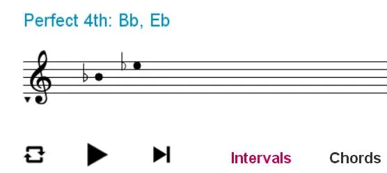 Online Ear Trainer 音程設定二