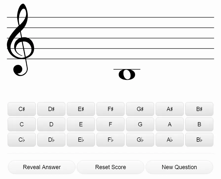 Music Theory Net 練習畫面一