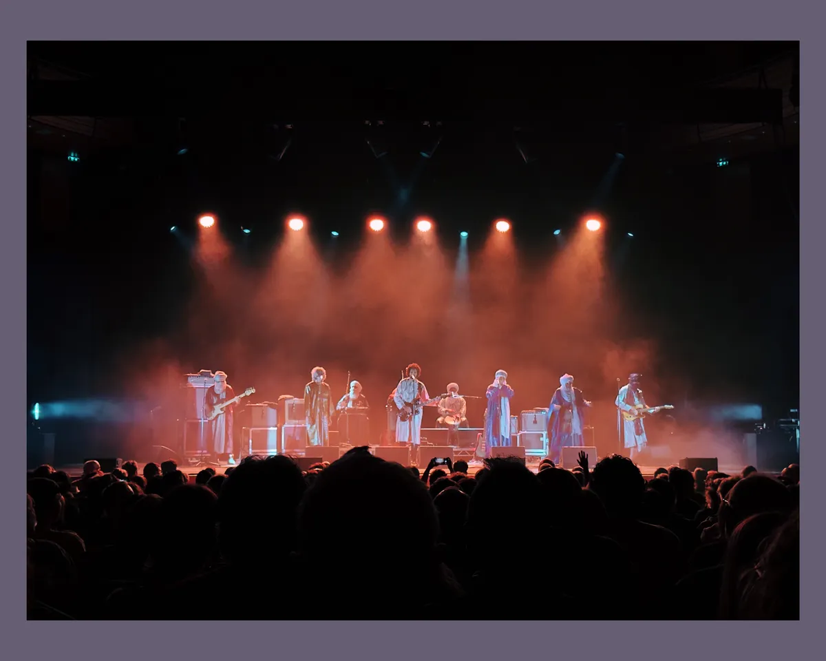 Tinariwen at the start of the concert