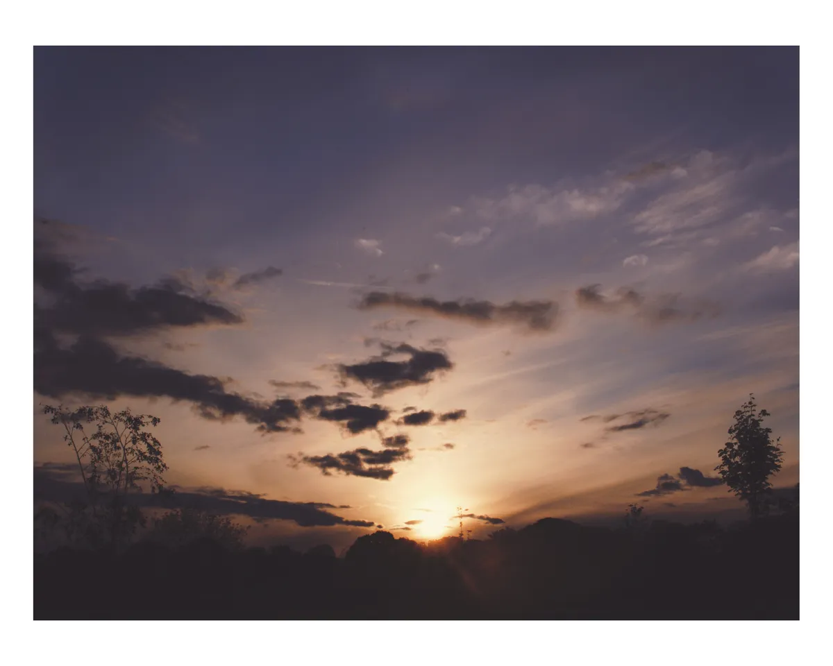 An actual sunset
